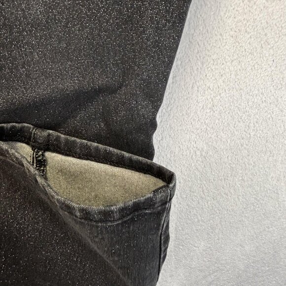 Lane Bryant High Rise Pull On Glitter Jegging Pants Womens 18 Black Signature - Picture 11 of 14
